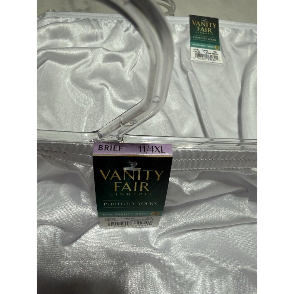2 Vanity Fair panties Perfectly Yours Ravissant Brief 11/4XL white New - Picture 6 of 6